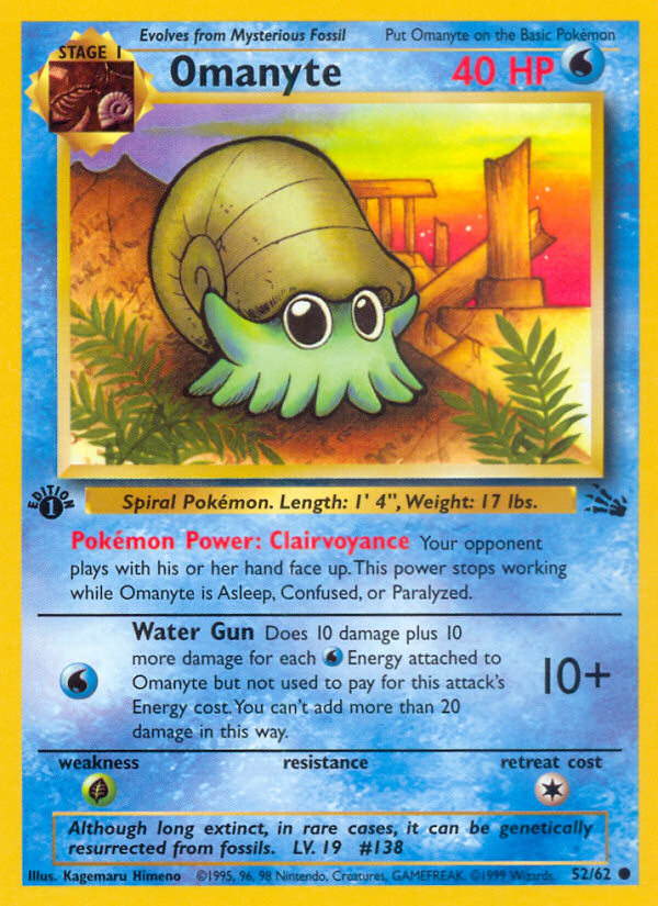 Omanyte (52/62) [Fossil Unlimited] | Chromatic Games