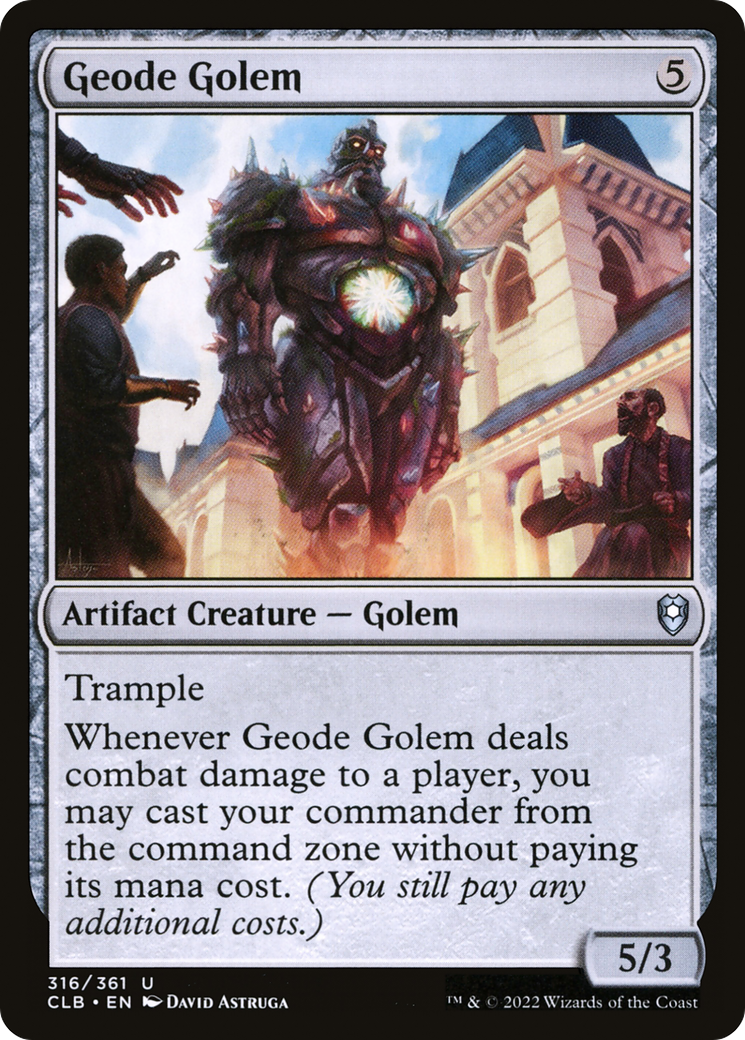 Geode Golem [Commander Legends: Battle for Baldur's Gate] | Chromatic Games