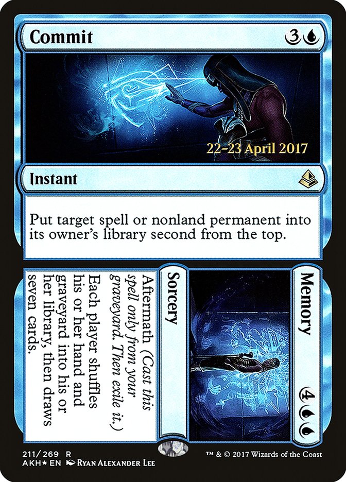 Commit // Memory [Amonkhet Prerelease Promos] | Chromatic Games