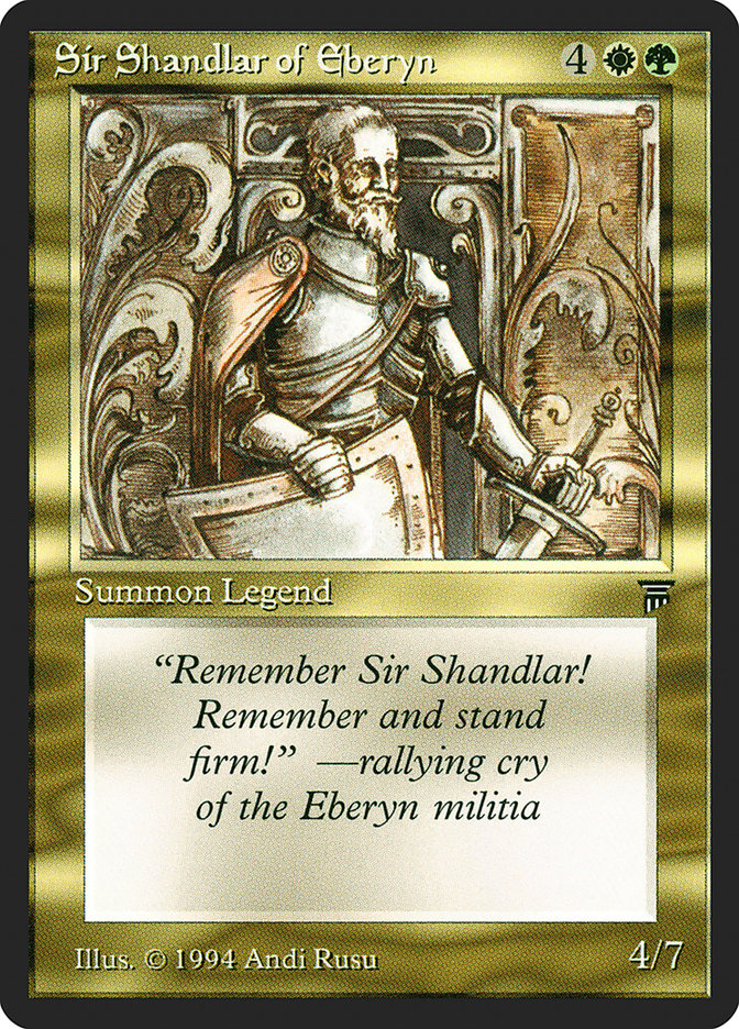 Sir Shandlar of Eberyn [Legends] | Chromatic Games