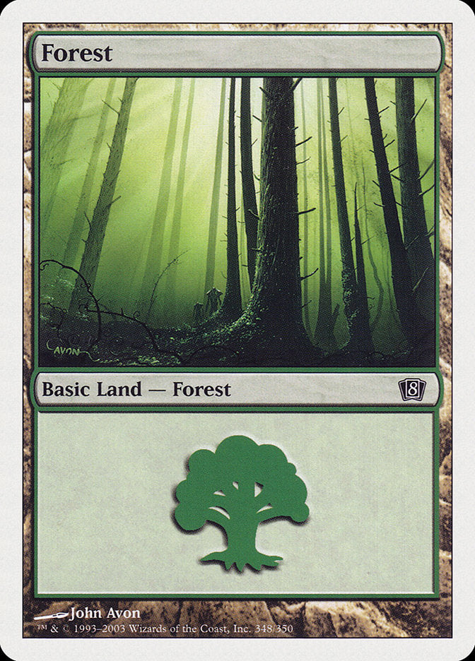 Forest (348) [Eighth Edition] | Chromatic Games