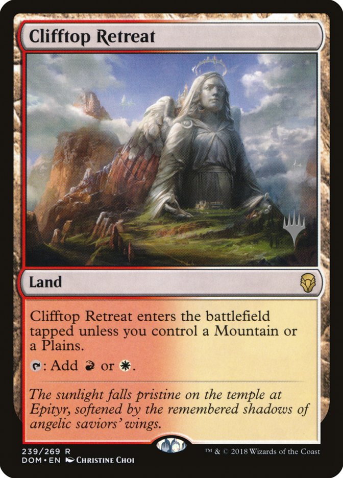 Clifftop Retreat (Promo Pack) [Dominaria Promos] | Chromatic Games