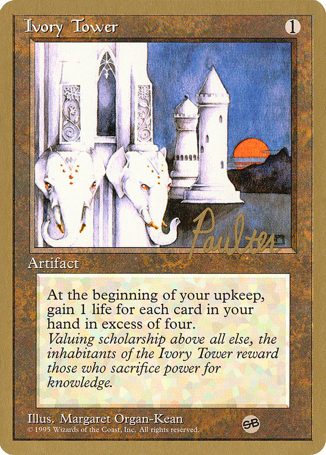 Ivory Tower (Preston Poulter) (SB) [Pro Tour Collector Set] | Chromatic Games