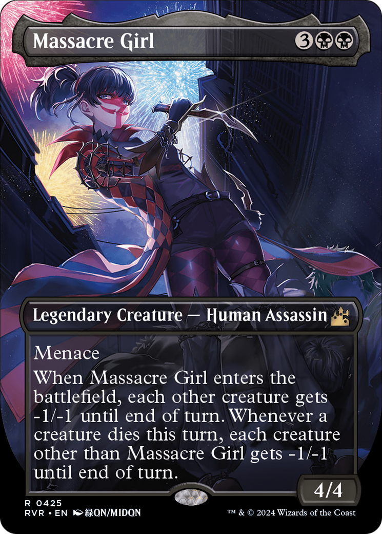 Massacre Girl (Anime Borderless) [Ravnica Remastered] | Chromatic Games