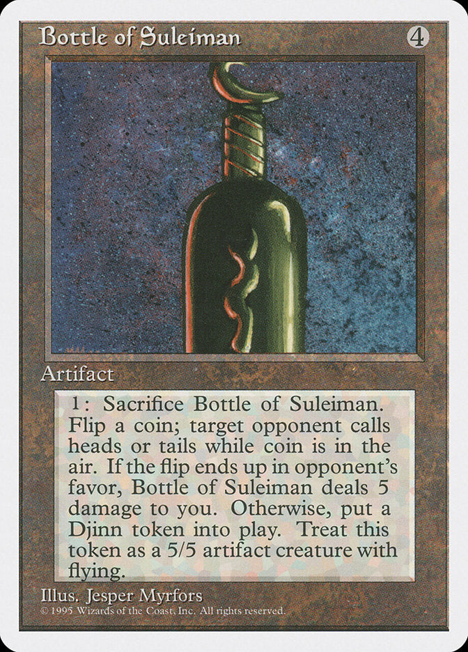 Bottle of Suleiman [Fourth Edition] | Chromatic Games