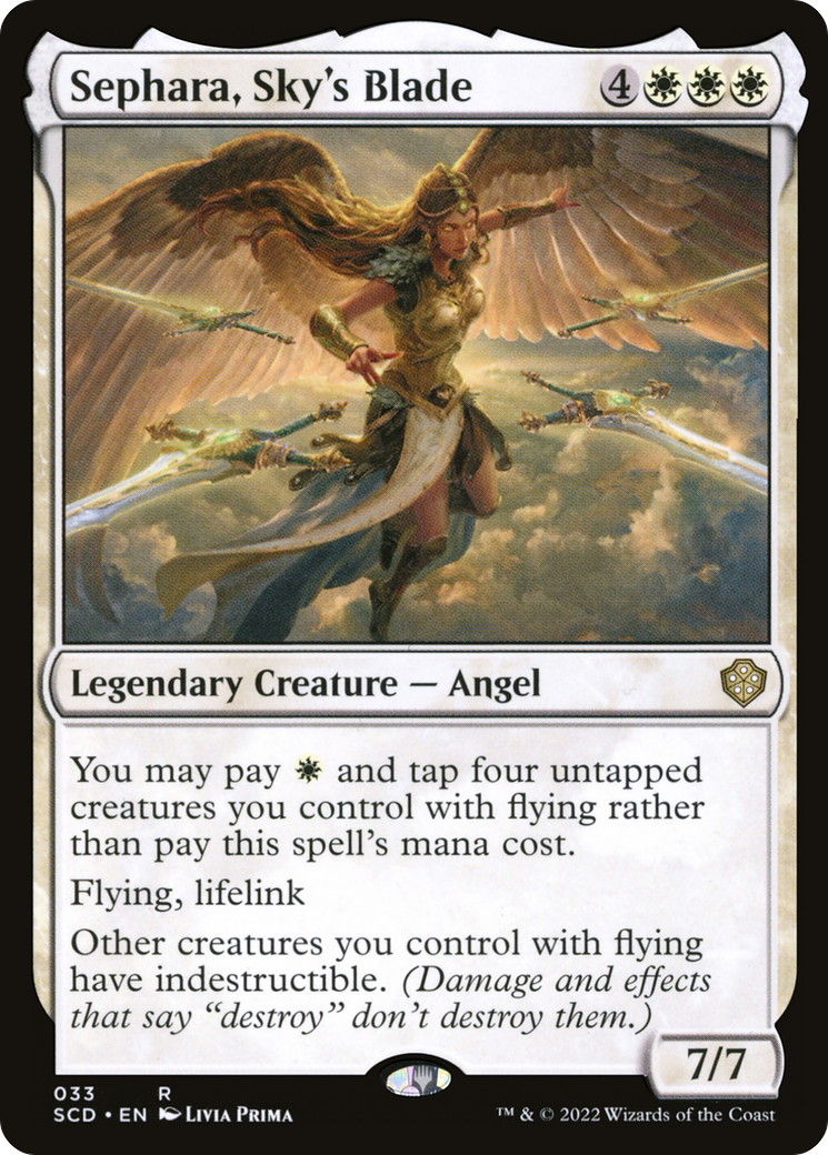 Sephara, Sky's Blade [Starter Commander Decks] | Chromatic Games