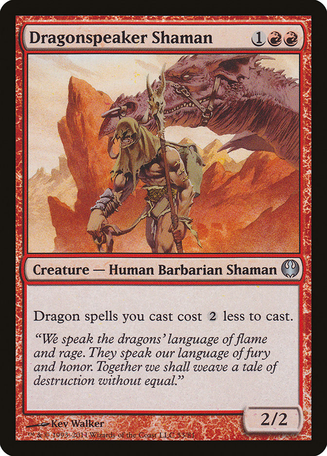 Dragonspeaker Shaman [Duel Decks: Knights vs. Dragons] | Chromatic Games