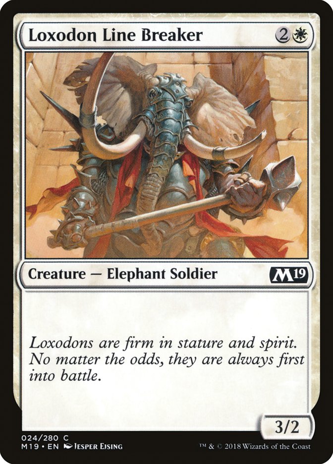 Loxodon Line Breaker [Core Set 2019] | Chromatic Games