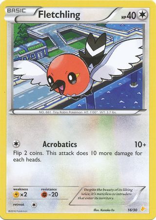 Fletchling (16/30) [XY: Trainer Kit 3 - Pikachu Libre] | Chromatic Games