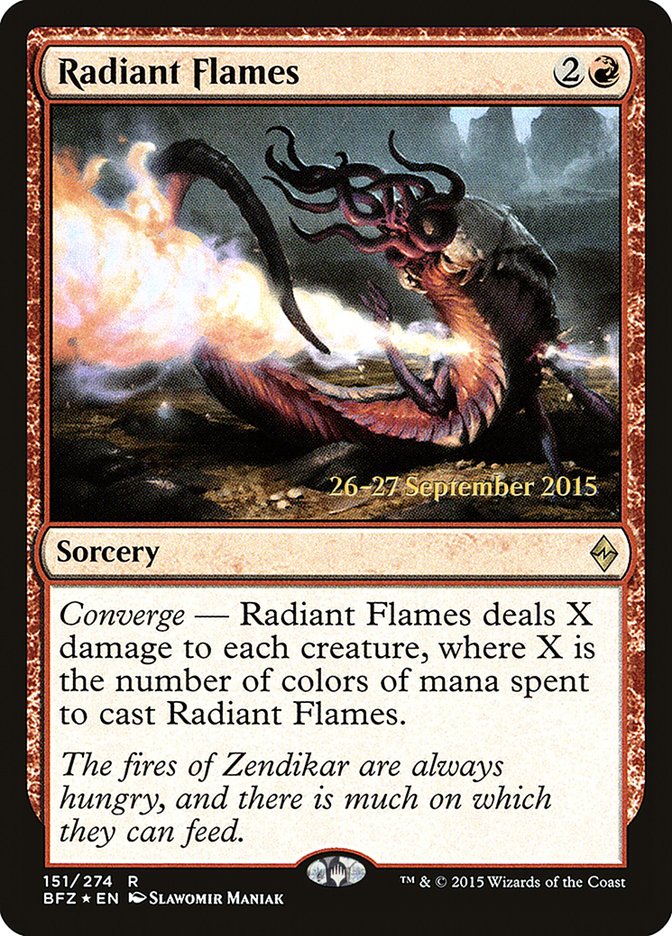 Radiant Flames [Battle for Zendikar Prerelease Promos] | Chromatic Games