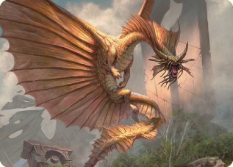 Ancient Gold Dragon Art Card (28) [Commander Legends: Battle for Baldur's Gate Art Series] | Chromatic Games