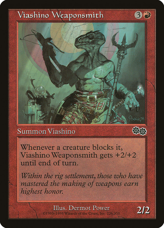 Viashino Weaponsmith [Urza's Saga] | Chromatic Games