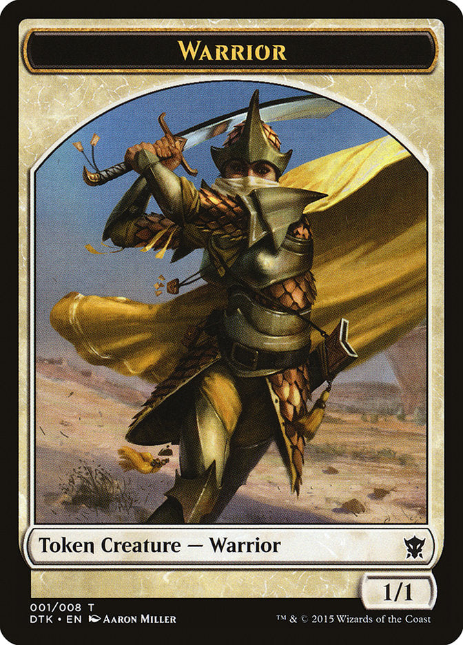 Warrior Token [Dragons of Tarkir Tokens] | Chromatic Games