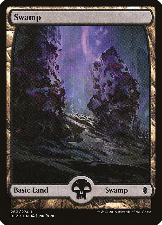 Swamp (263) (Full Art) [Battle for Zendikar] | Chromatic Games