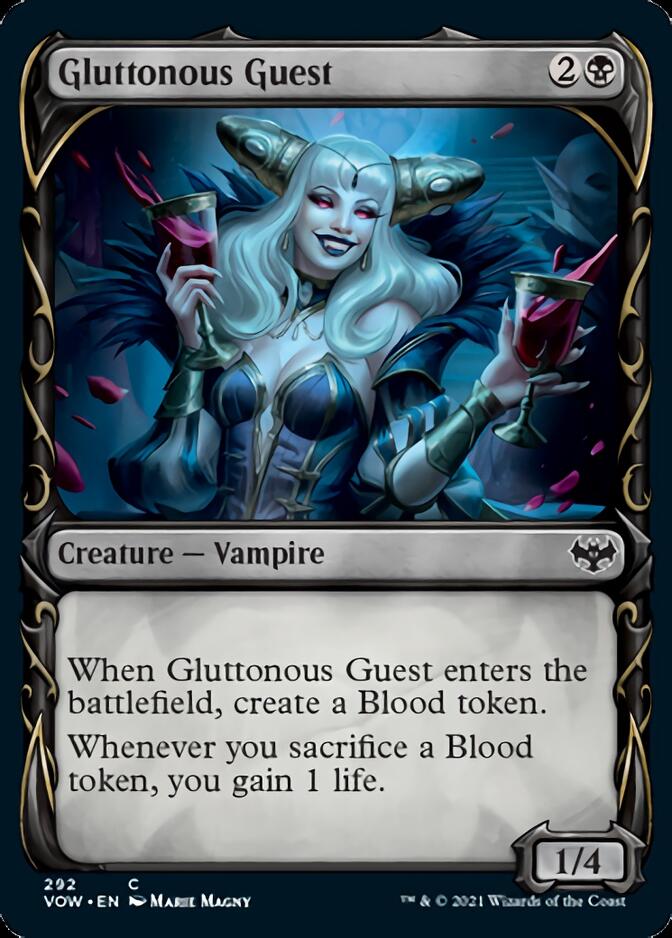 Gluttonous Guest (Showcase Fang Frame) [Innistrad: Crimson Vow] | Chromatic Games