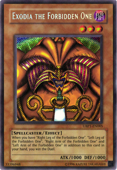 Exodia the Forbidden One [UBP1-EN005] Secret Rare | Chromatic Games