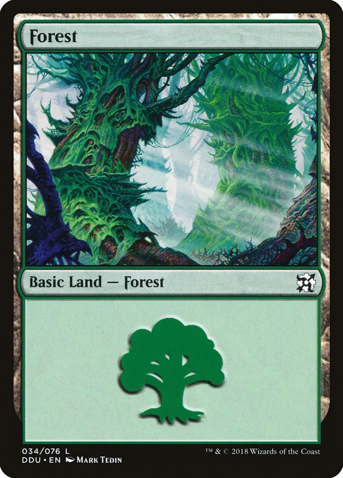 Forest (34) [Duel Decks: Elves vs. Inventors] | Chromatic Games