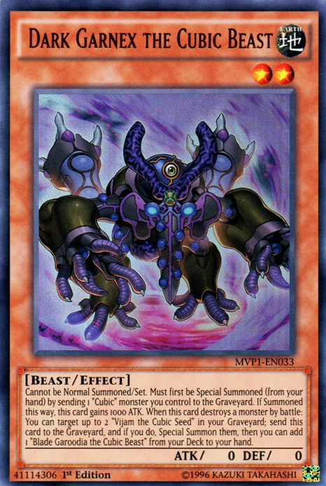 Dark Garnex the Cubic Beast [MVP1-EN033] Ultra Rare | Chromatic Games
