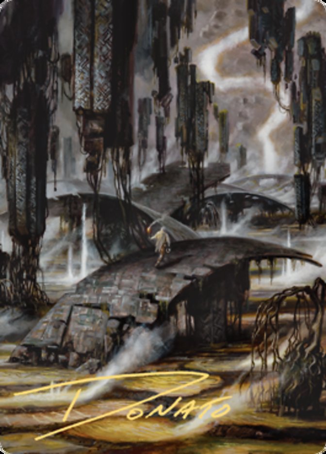 Grimclimb Pathway Art Card (Gold-Stamped Signature) [Zendikar Rising Art Series] | Chromatic Games