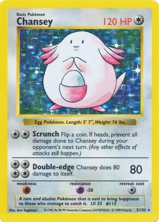 Chansey [Base Set (Shadowless)] | Chromatic Games