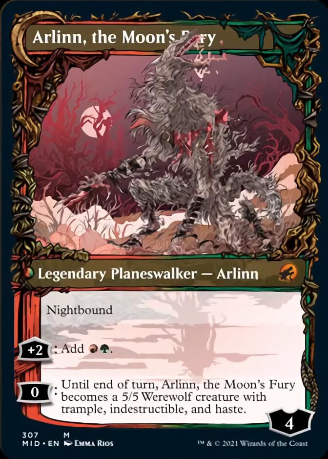 Arlinn, the Pack's Hope // Arlinn, the Moon's Fury (Showcase Equinox) [Innistrad: Midnight Hunt] | Chromatic Games