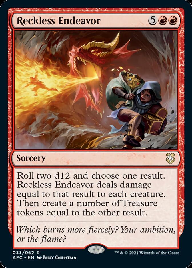 Reckless Endeavor [Dungeons & Dragons: Adventures in the Forgotten Realms Commander] | Chromatic Games