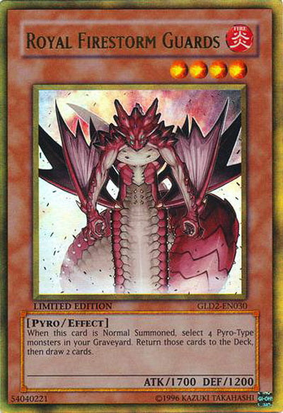 Royal Firestorm Guards [GLD2-EN030] Ultra Rare | Chromatic Games