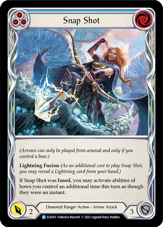 Snap Shot (Blue) [ELE043] (Tales of Aria)  1st Edition Rainbow Foil | Chromatic Games