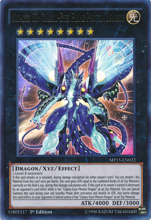 Number 62: Galaxy-Eyes Prime Photon Dragon [MP15-EN022] Ultra Rare | Chromatic Games