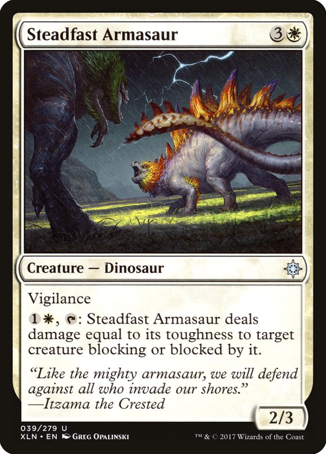 Steadfast Armasaur [Ixalan] | Chromatic Games