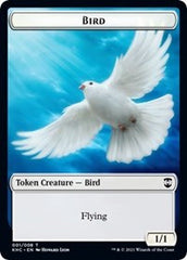 Bird (001) // Soldier Double-Sided Token [Kaldheim Commander Tokens] | Chromatic Games