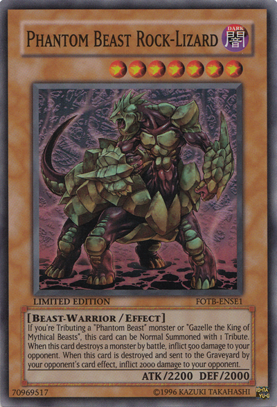 Phantom Beast Rock-Lizard [FOTB-ENSE1] Super Rare | Chromatic Games