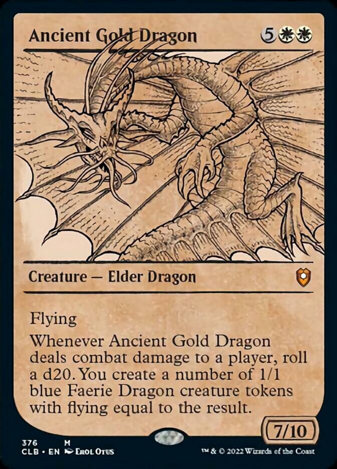 Ancient Gold Dragon (Showcase) [Commander Legends: Battle for Baldur's Gate] | Chromatic Games