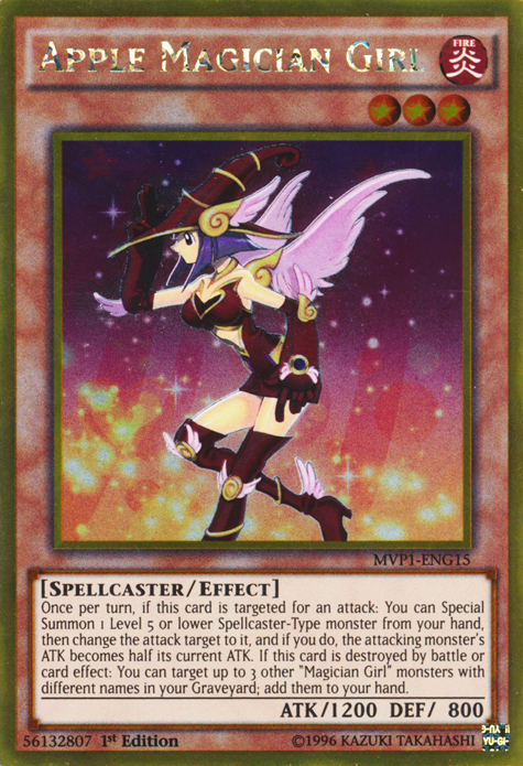 Apple Magician Girl [MVP1-ENG15] Gold Rare | Chromatic Games