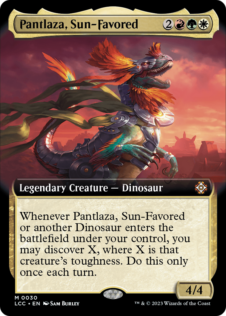 Pantlaza, Sun-Favored (Extended Art) [The Lost Caverns of Ixalan Commander] | Chromatic Games