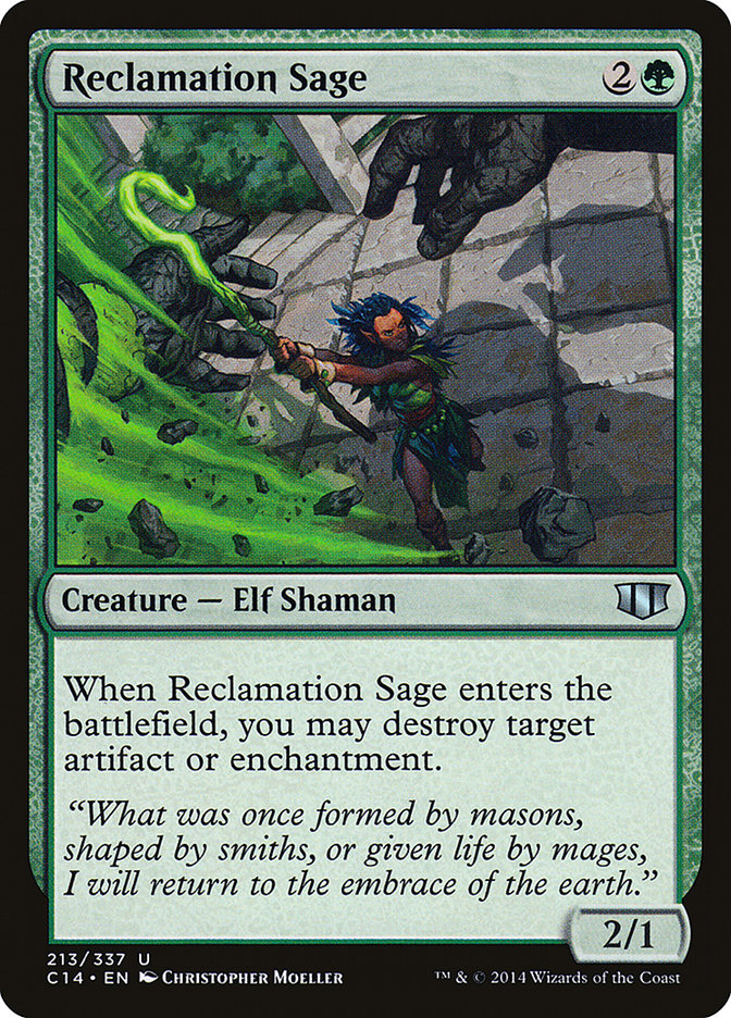 Reclamation Sage [Commander 2014] | Chromatic Games