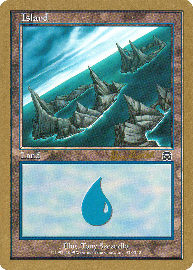 Island (ab338a) (Alex Borteh) [World Championship Decks 2001] | Chromatic Games