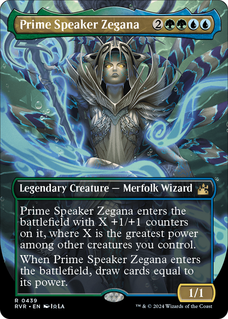 Prime Speaker Zegana (Anime Borderless) [Ravnica Remastered] | Chromatic Games