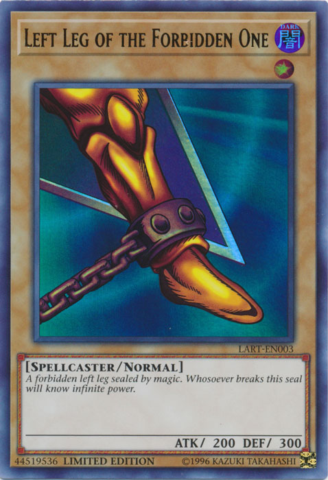 Left Leg of the Forbidden One [LART-EN003] Ultra Rare | Chromatic Games