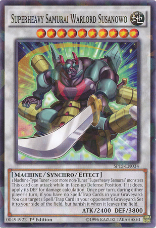 Superheavy Samurai Warlord Susanowo [SP15-EN034] Shatterfoil Rare | Chromatic Games