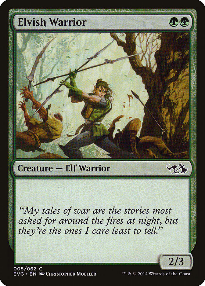 Elvish Warrior (Elves vs. Goblins) [Duel Decks Anthology] | Chromatic Games