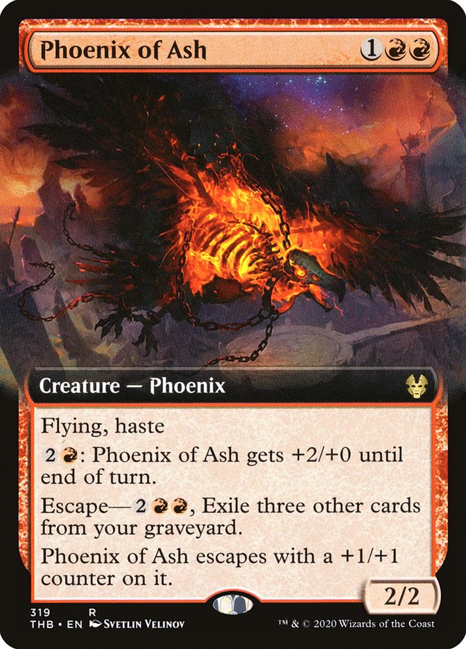 Phoenix of Ash (Extended Art) [Theros Beyond Death] | Chromatic Games