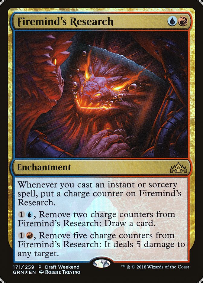 Firemind's Research (Draft Weekend) [Guilds of Ravnica Promos] | Chromatic Games