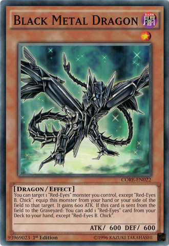 Black Metal Dragon [CORE-EN022] Common | Chromatic Games