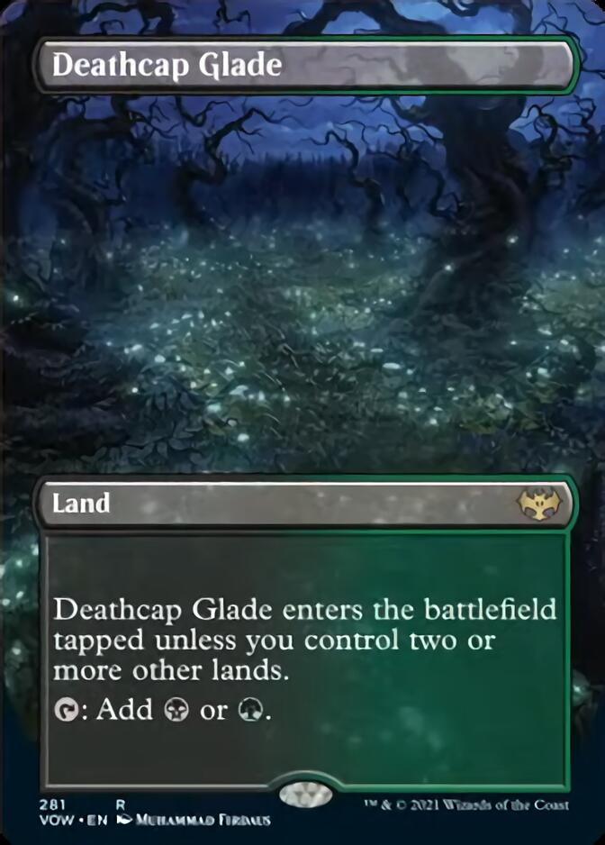 Deathcap Glade (Borderless Alternate Art) [Innistrad: Crimson Vow] | Chromatic Games