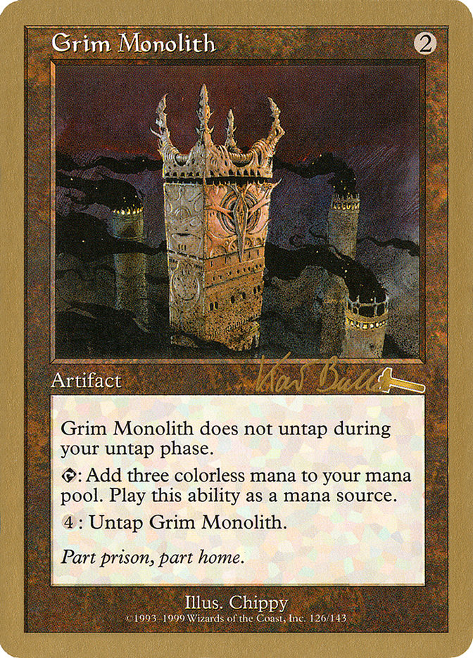 Grim Monolith (Kai Budde) [World Championship Decks 1999] | Chromatic Games