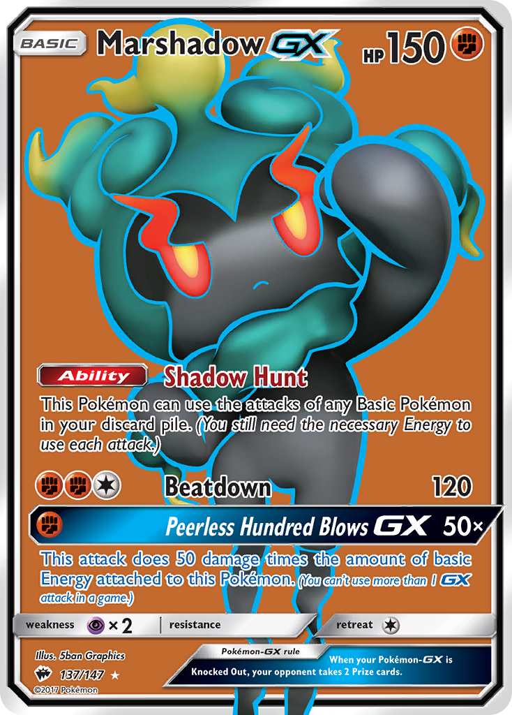 Marshadow GX [Burning Shadows] | Chromatic Games