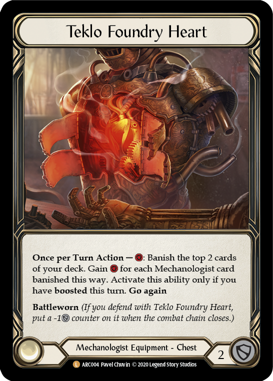 Teklo Foundry Heart [U-ARC004] (Arcane Rising Unlimited)  Unlimited Rainbow Foil | Chromatic Games