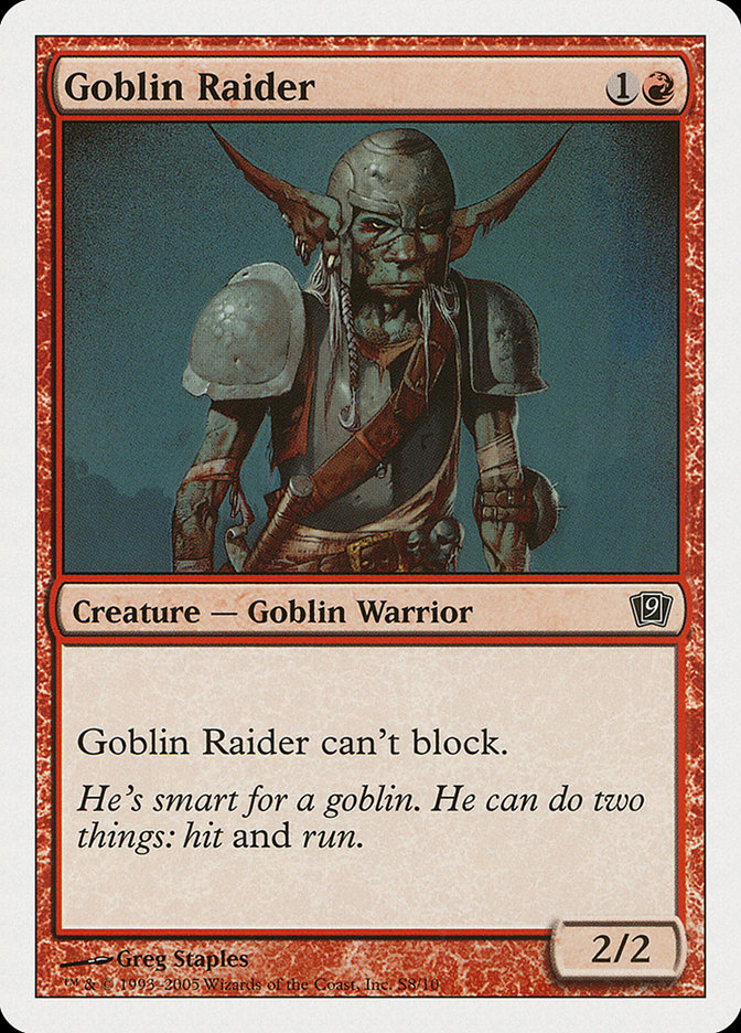 Goblin Raider [Ninth Edition] | Chromatic Games