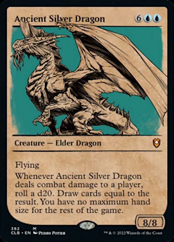 Ancient Silver Dragon (Showcase) [Commander Legends: Battle for Baldur's Gate] | Chromatic Games